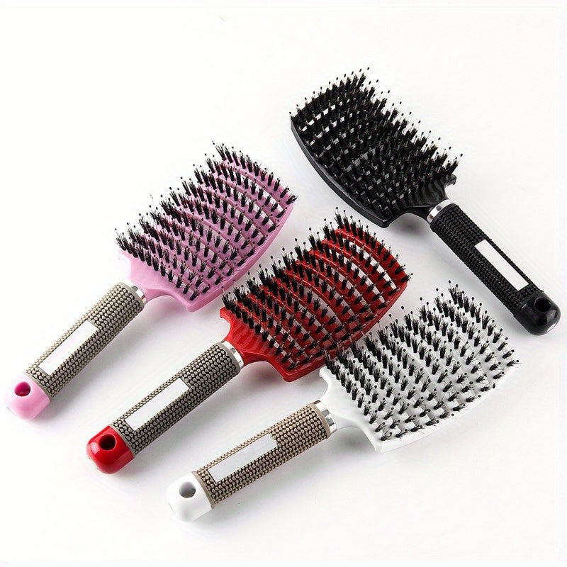 1pc Magic Scalp Massage Hair Brush for Women - Professional Detangling Tool for Wet Curly Hair - Hairdressing Tool, Detangling Brush, Ergonomic Handle, Durable Bristles, Salon Professionals, Styling Accessory, Sleek Design, S