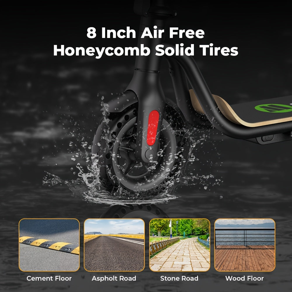 MEGAWHEELS S10 Lightweight And Foldable Electric Scooter for Adults with 8" Wheels, 5.2Ah Battery, 250W Motor, Electronic Brake And Bright LED Headlight, Supports 25km/h Max Speed, 3 Speed Modes And 10-15km Mileage