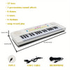 37-Key Portable Multifunctional Electronic Piano Keyboard - Pianos & Keyboards with Microphone, USB-C Cable, Tone and Rhythm Adjustment, Recording and Replaying Function, Ideal for Teaching, Birthday Gifts and Home Entertainm