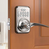 Keyless Entry Door Lock With Handle, Zowill Electronic Keypad Deadbolt Door Locks Handle Lever, Front Door Lock Set, Digital Door Lock, Auto-Locking, Anti-peep Code Door Handle Lock