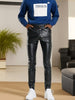Men's Casual Chic High Stretch PU Leather Pants, Street Style Sexy Pants For Nightclub Party Dinner Performance K-pop