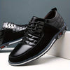 Men's Casual Synthetic Leather Shoes, Formal Dress Anti-skid Lace-up Shoes For Business Office, Spring And Autumn