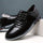 Men's Casual Synthetic Leather Shoes, Formal Dress Anti-skid Lace-up Shoes For Business Office, Spring And Autumn