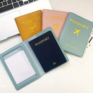 PU Leather Passport Holder, Waterproof Passport Cover For Travel, Passport Wallet