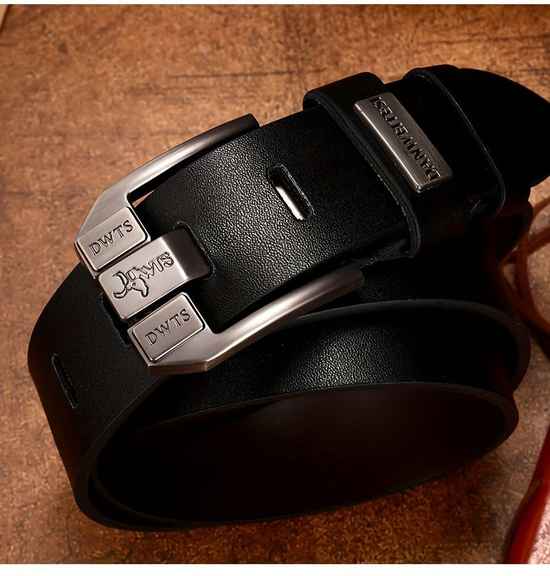 Men's Pin Buckle PU Leather Fancy Retro Jeans Belt