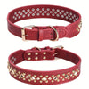 1pc Rivet Pet Collar, Retro Leather Dog Collar, Suitable For Pets Neckwear Accessories