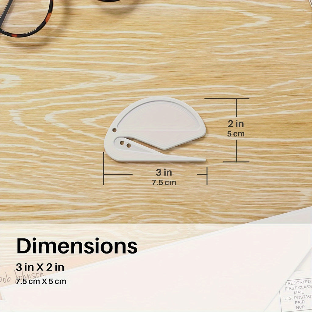 Stainless Steel Razor Blade Letter Opener - Safely Open Envelopes, Packages, and Papers with Ease - Durable Office Supplies for Women and Men