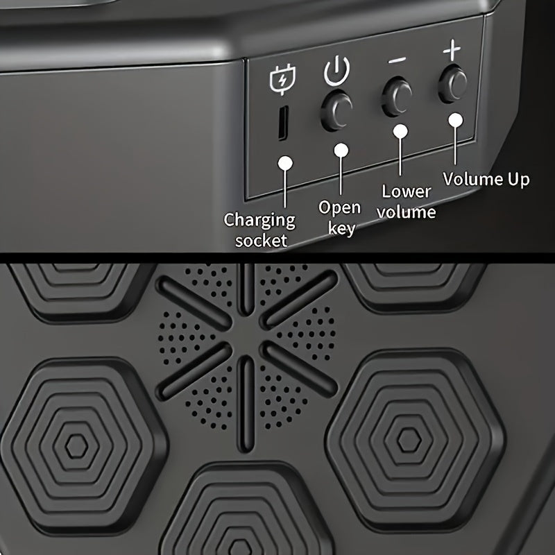 1pc Music Boxing Machine, Training Boxing Equipment, Electronic Intelligent Focus Agile Wall Target, 6 Relaxation Machines For Home Exercise, Valentine's Day Gift, Christmas Gift