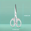 Multi-functional Stainless Steel Precision Scissors with Transparent Handle for Office, School & Crafts