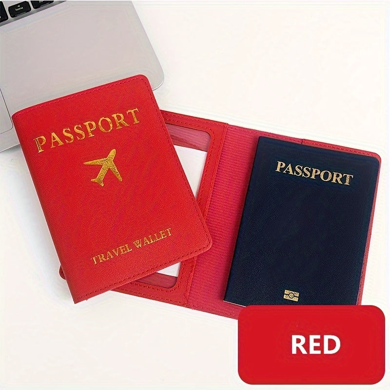 PU Leather Passport Holder, Waterproof Passport Cover For Travel, Passport Wallet