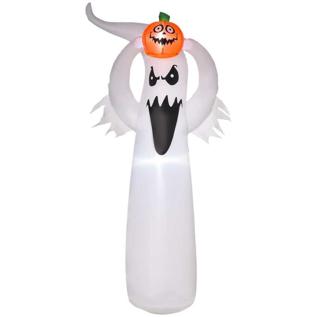 DodiOnline 6FT 1.8m LED Halloween Inflatable Decoration Floating Ghost & Pumpkin Party Outdoors Yard Lawn