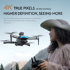 New S9S aerial drone, GPS positioning, Automatic return, Remote-controlled aircraft, High-definition dual camera with 2-axis Self Stabilizing Electronic Anti-Shake Gimbal, Brushless motor, Foldable four axis aircraft