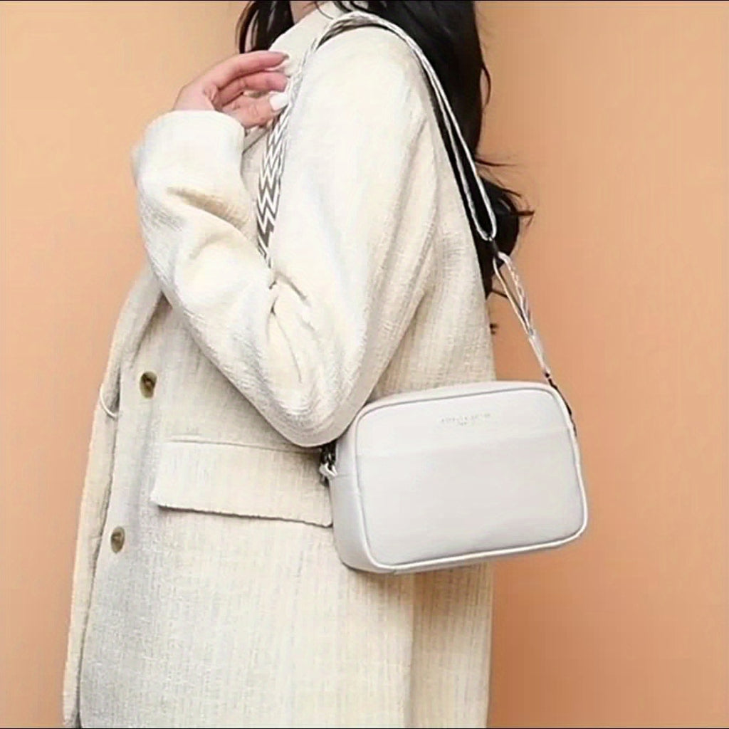 Mini Fashion Crossbody Bag, Genuine Leather Shoulder Bag, Women's Casual Handbag & Purse