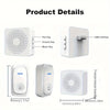 1 Set Wireless Doorbell, Outdoor Electronic Doorbell, USB Wireless Doorbell, Remote Control Doorbell, Elderly Alarm, Wireless Calling Doorbell, Including 38 Smart Doorbells That Can Be Freely Switched, And Can Be Used Without