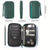 Travel Passport Wallet - Family Passport Holder, Travel Document Storage Bag for Safe Organization