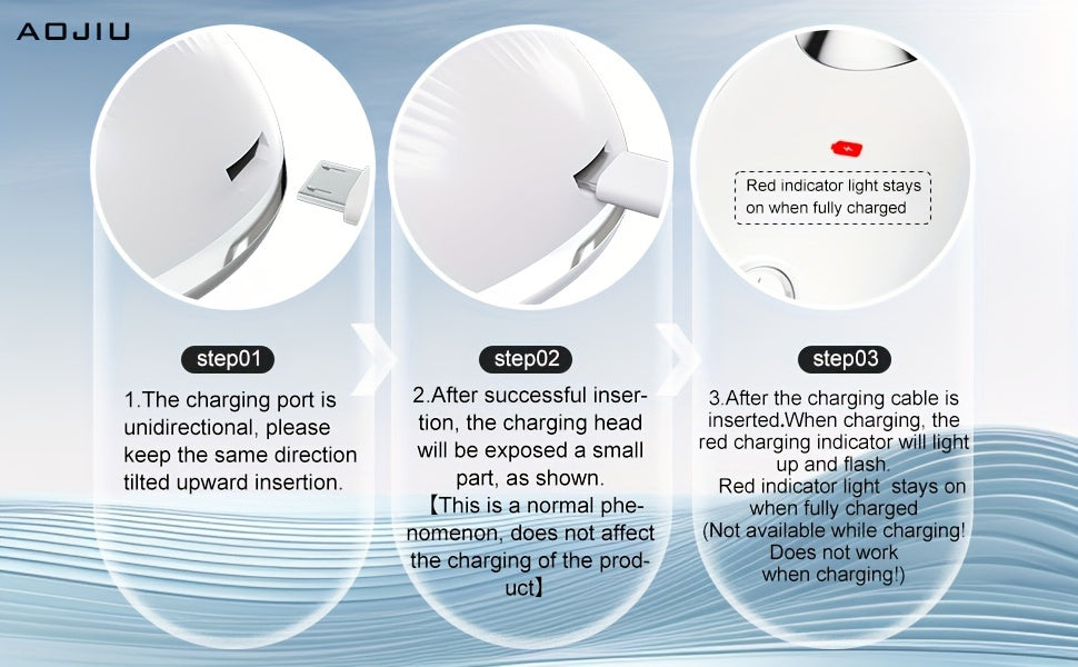 AOJIU SpaLux - 3-Mode Portable Neck and Facial Massager for Relaxation, Skin Care, and Beauty - Perfect Gift for Girls and Women