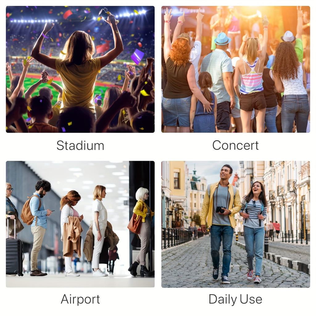 Clear View Crossbody Bag - Stadium-Approved, Spacious, Water-Resistant, Adjustable Strap, Interior Pockets - Perfect for Concerts, Sporting Events, Music Festivals, and Travel