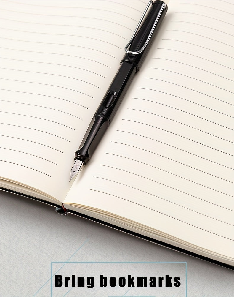 160 Pages Premium Super Smooth Faux Leather Notebook with Water-Resistant Square Ruling - Minimalist Space Theme A5 Journal for Home, Office, and Study - Soft, Durable, and Long-Lasting