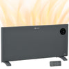 DodiOnline 2000W Electric Convector Heater, Freestanding or Wall Mounted, Space Heater with Adjustable Thermostat, Timer, Grey