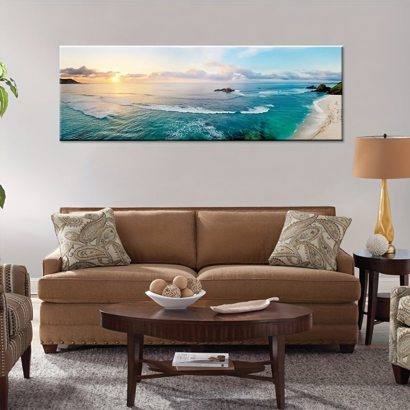 1pc Art Canvas Print Poster, Nature Landscape Canvas Wall Art, Artwork Wall Painting For Bathroom Bedroom Office Living Room Wall Decor, Home Decoration, No Frame, 19.68inch*59.05inch