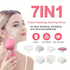 Electric 7-In-1 Facial Cleanser Multifunctional Face Washer Facial Massager Beauty Washer Pore Cleaner Gift for Mom on Mother'S Day