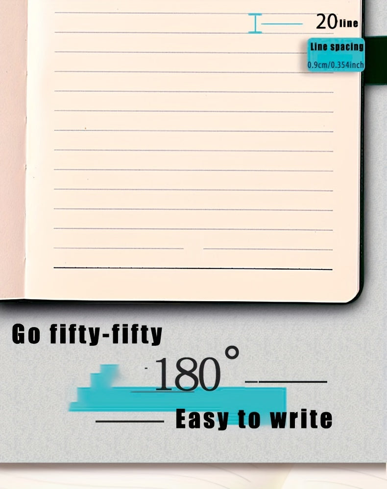 360 Page Premium Faux Leather Buckle, Soft Faux Leather A5 Notebook Suitable For Home, Office, And Study