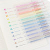 12pcs 12pcs Color Gel Pen Set Kawaii Blue 0.5Mm Ballpoint Pen for Journal Cute School Supplies Stationery Office Accessories