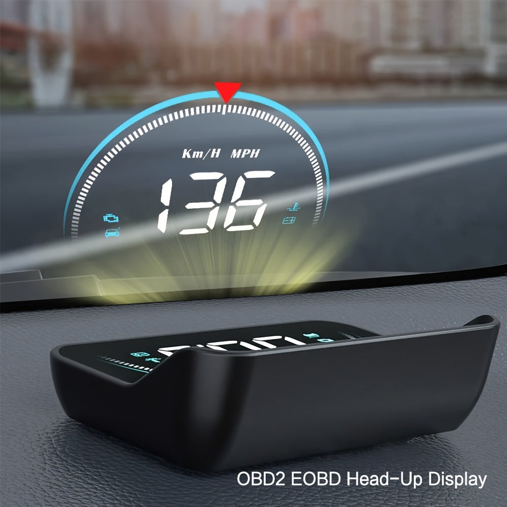 M8 HUD Head Up Display Car OBD2 II EUOBD Overspeed Warning water temperature digital Projector Windshield Auto Electronic