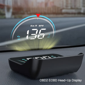 M8 HUD Head Up Display Car OBD2 II EUOBD Overspeed Warning water temperature digital Projector Windshield Auto Electronic