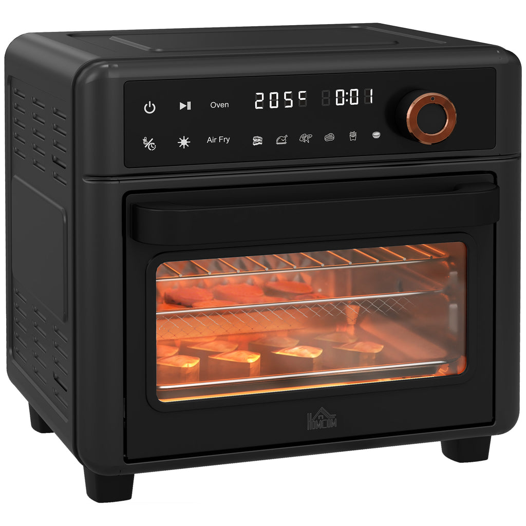 DodiOnline Air Fryer Oven, 13L Mini Oven, Multifunction Countertop Convection Oven w/ 12 Presets, Adjustable Temp and Time, 1500W