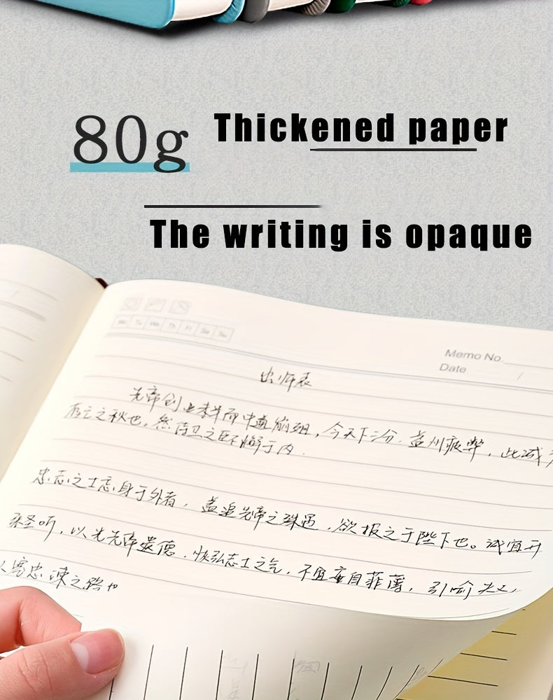 360 Page Premium Faux Leather Buckle, Soft Faux Leather A5 Notebook Suitable For Home, Office, And Study