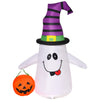 DodiOnline 1.2m Witch Ghost Halloween Inflatable Decoration w/ LED Lights Fan Accessories Pumpkin Lantern Kids Adult Fun Weather-Resistant Indoor Outdoor Seasonal