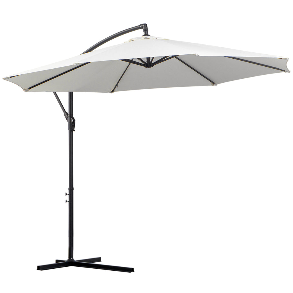 DodiOnline 3M Banana Umbrella Parasol-Cream White