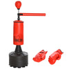 DodiOnline 155-205cm 3-IN-1 Freestanding Boxing Punch Bag Stand, Boxing Speed Trainer with Rotating Flexible Arm, Speed Ball, Fillable Base