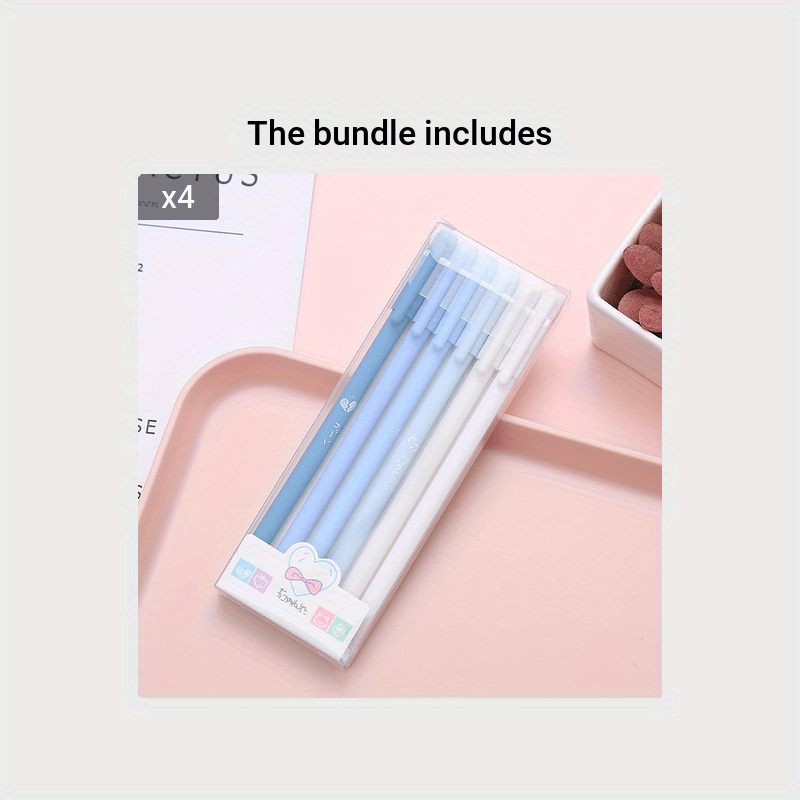 6pcs Morandi Gel Pen Set - Cute Kawaii Design for Office & School - Smooth Black Ink, Durable & Stylish Stationery Supplies