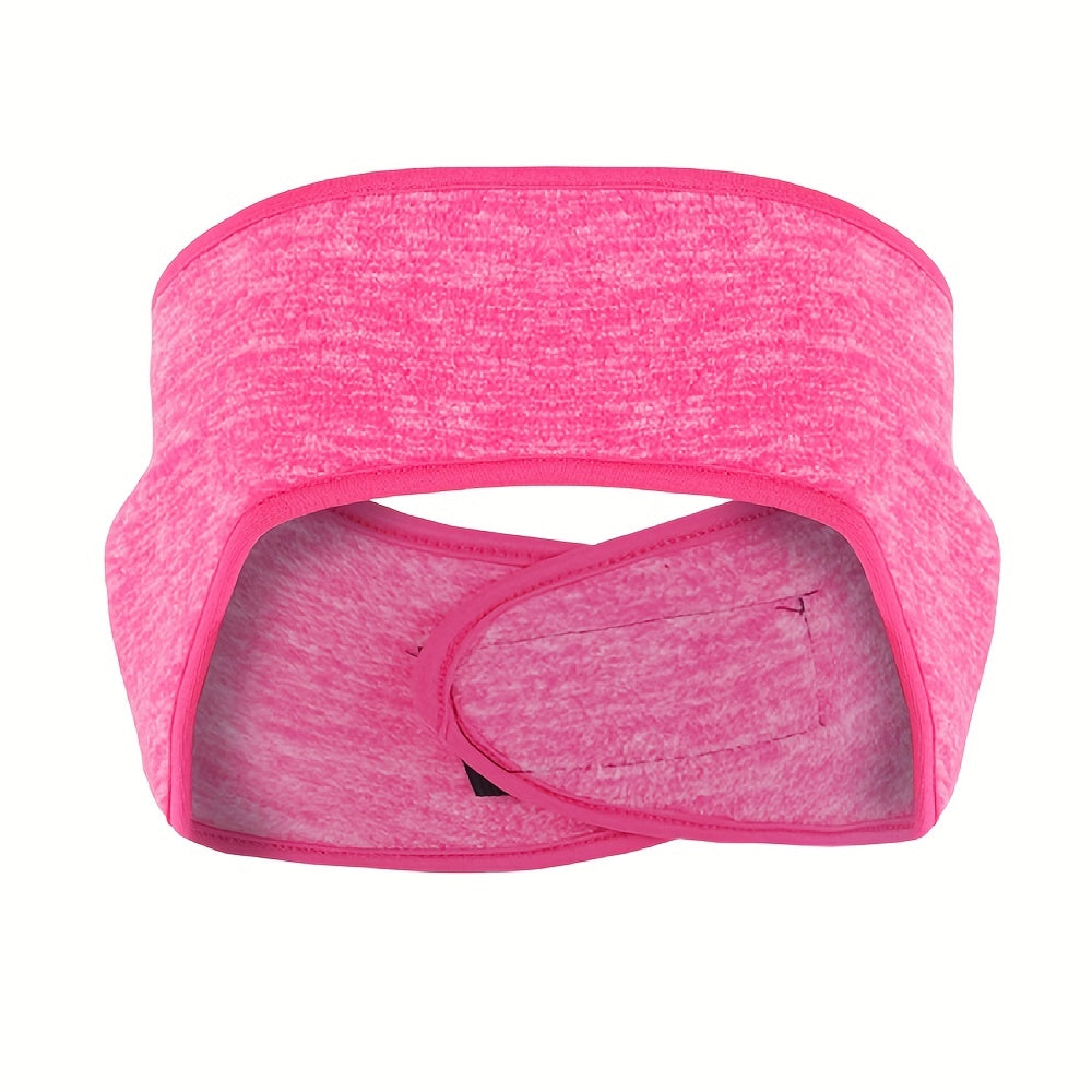 Winter Fleece Headband, Sport Earmuffs, Windproof Stretchy Ear Covers, Ski Workout Sweatband, Thermal Moisture Wicking Sport Headbands - For Men & Women - For Winter Sports & Outdoor Activities - Perfect Gift for Cold Weather