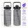 Sildurx 70oz (2L) Half-Gallon Water Bottle with Sleeve - Leakproof, BPA-Free Tritan, Built-in Straw & Time Stamp, Thermos with Handle, Motivational Design, for Gym, Travel, Office, School - Ideal Gift for Men & Women, Daily H