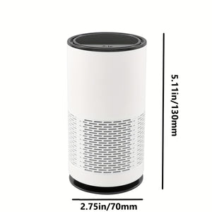 1/2pcs Portable True HEPA Air Purifier for Home, Office, and Car - Eliminates 99.97% of Dust, Odors, and Allergens for Fresh Air
