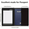 PU Leather Passport Holder, Waterproof Passport Cover For Travel, Passport Wallet