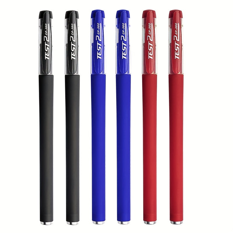 10pcs Premium Gel Pens Set - Black, Blue, and Red Refillable Ink with 0.5mm Bullet Tip - Perfect for School, Office, and Art Projects - Kawaii Stationery Supplies