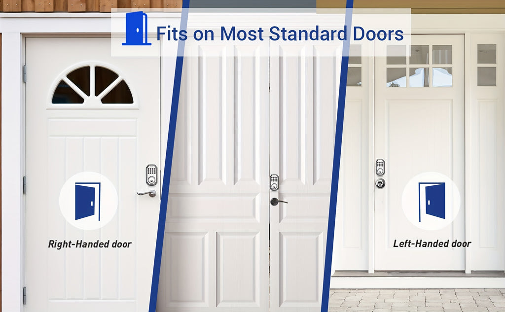 1pc BULIST UD01 Keypad Deadbolt Door Lock, Electronic Keyless Entry, User Pin Code, One Time Code, Mechanical Key, Backlit Keypad, Human Voice Guidance, Auto Lock, Long Battery Life, Easy To Install And Program, Stain Steel
