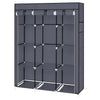 67" Portable Closet Organizer Wardrobe Storage Organizer with 10 Shelves Quick and Easy to Assemble Extra Space Gray