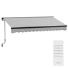 DodiOnline 2.5 x 3.5m Aluminium Frame Electric Awning, with Remote - Light Grey