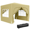 DodiOnline 3 x 3m Pop-Up Gazebo Shelter, with Accessories - Sand
