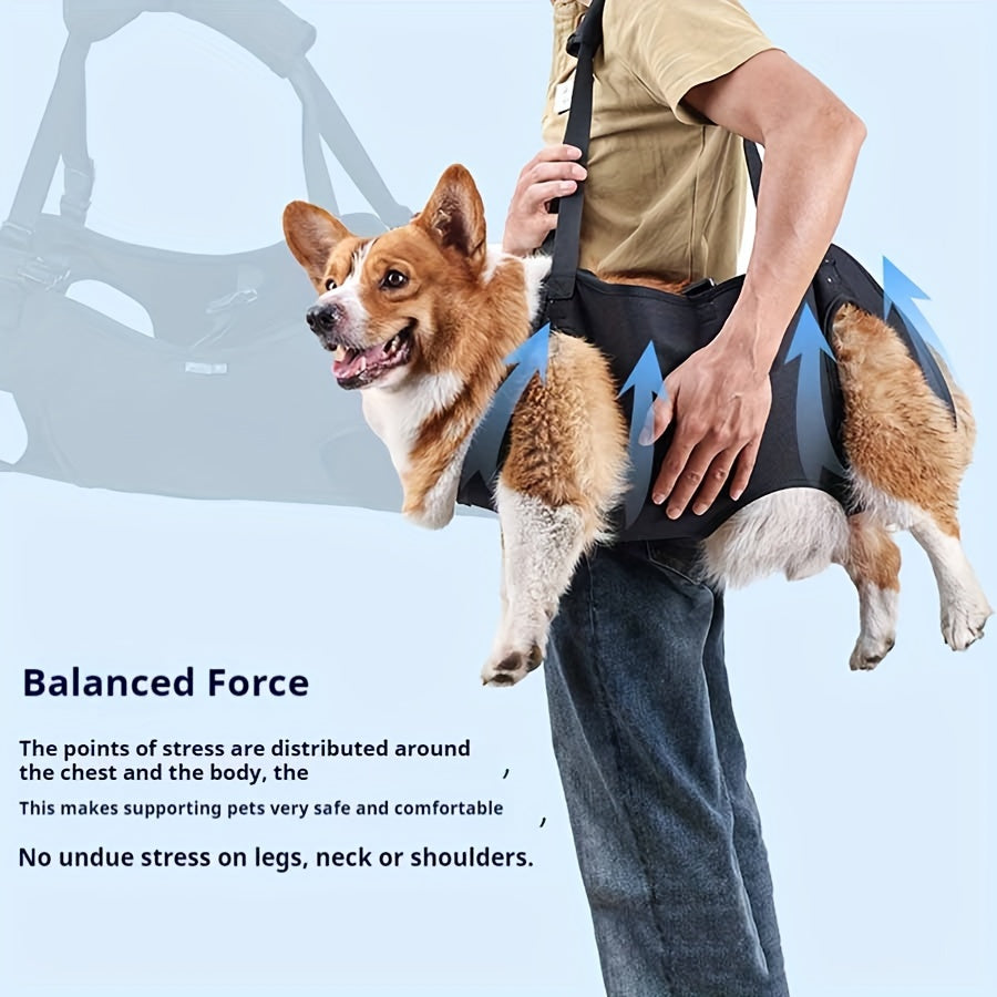 ComfortFit Pet Support Harness - Adjustable Lifting Sling for Elderly, Disabled, and Rehabilitative Exercise - Stair Assistance, Health & Beauty Care Accessory for Senior Dogs, Arthritis, and Post-Surgery Recovery