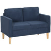 DodiOnline Small Two-Seater Corduroy Sofa - Blue