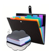 1pc Multifunctional Folder, A4 Folder, 7-Pocket Folder With Labels Letter Size Expanding File Folder For School Office Home Folder Storage Package File Storage Package File Storage Organ Pack File Bag