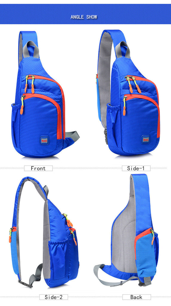[Trendy Belt Bag] Trendy Nylon Belt Bag | Zipper Sling Bag with Side Pocket for Outdoor Sports