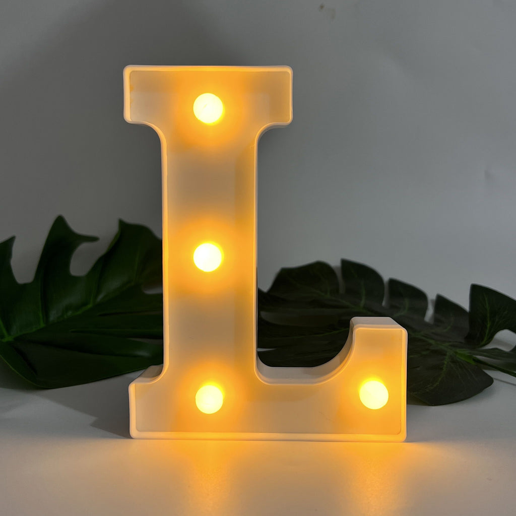 1pc Alphabet Letter LED Lights Luminous Number Lamp Decor, Battery Night Ligh, t For Home Wedding Birthday Christmas Party Decoration Letters Numbers Light, Home Decor