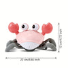 New Electronic Crab Toy - Highly Interactive Play Experience with Irresistible Attraction, Intelligent Obstacle Avoidance, Mesmerizing Color-Changing Lights, Soothing Music with Adjustable Volume, and Enhanced Interactive Exp